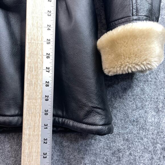 The  Connection New York Black Leather Sherpa Lined 2XL - Picture 8 of 10